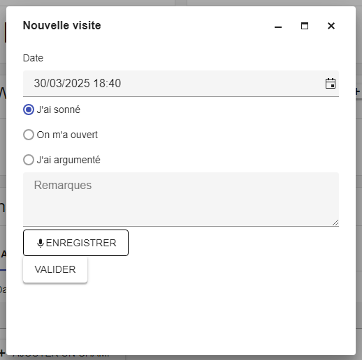 Enregistrement Audio